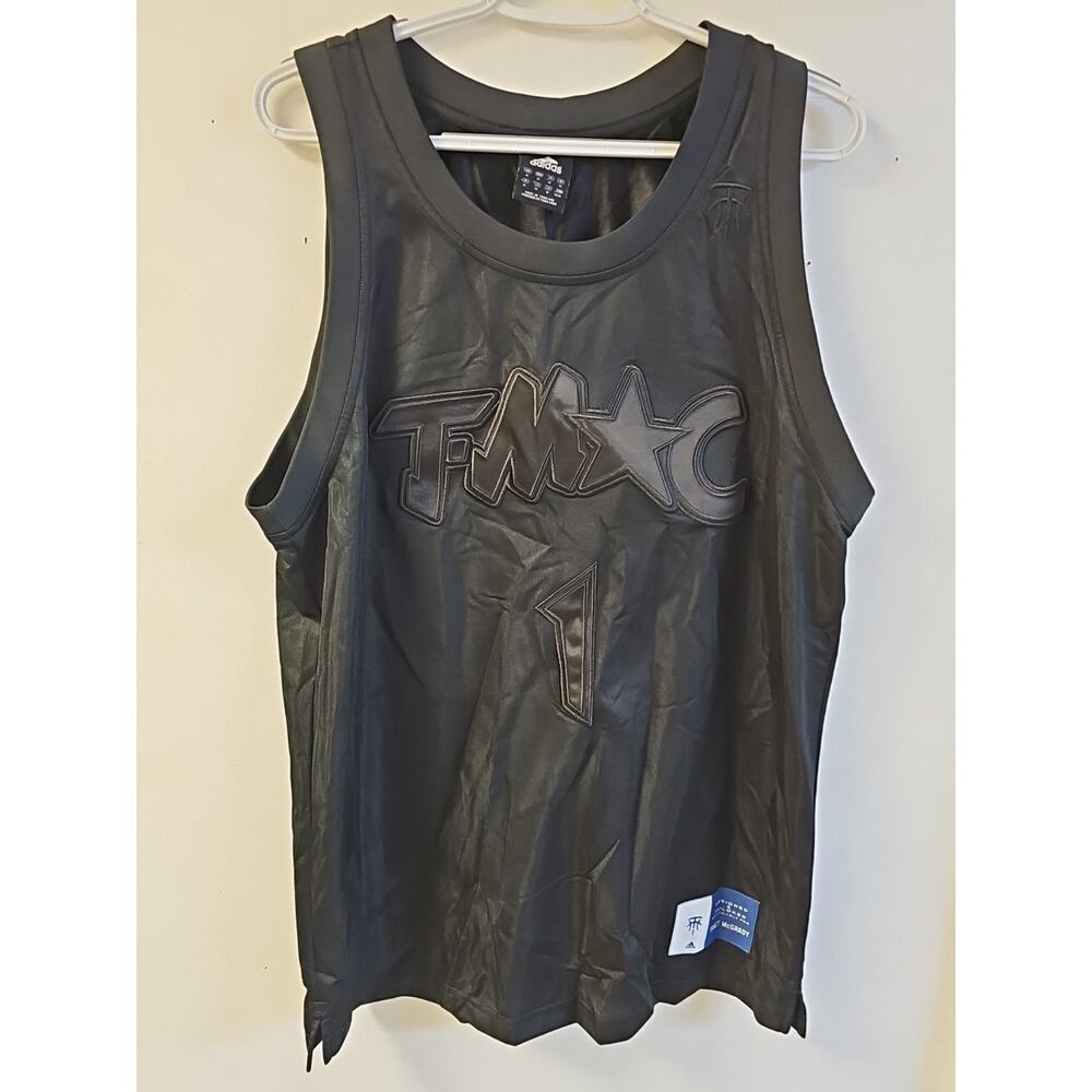 Rare Adidas Designed Exclusively for Tracy McGrady Black Jersey Size Medium